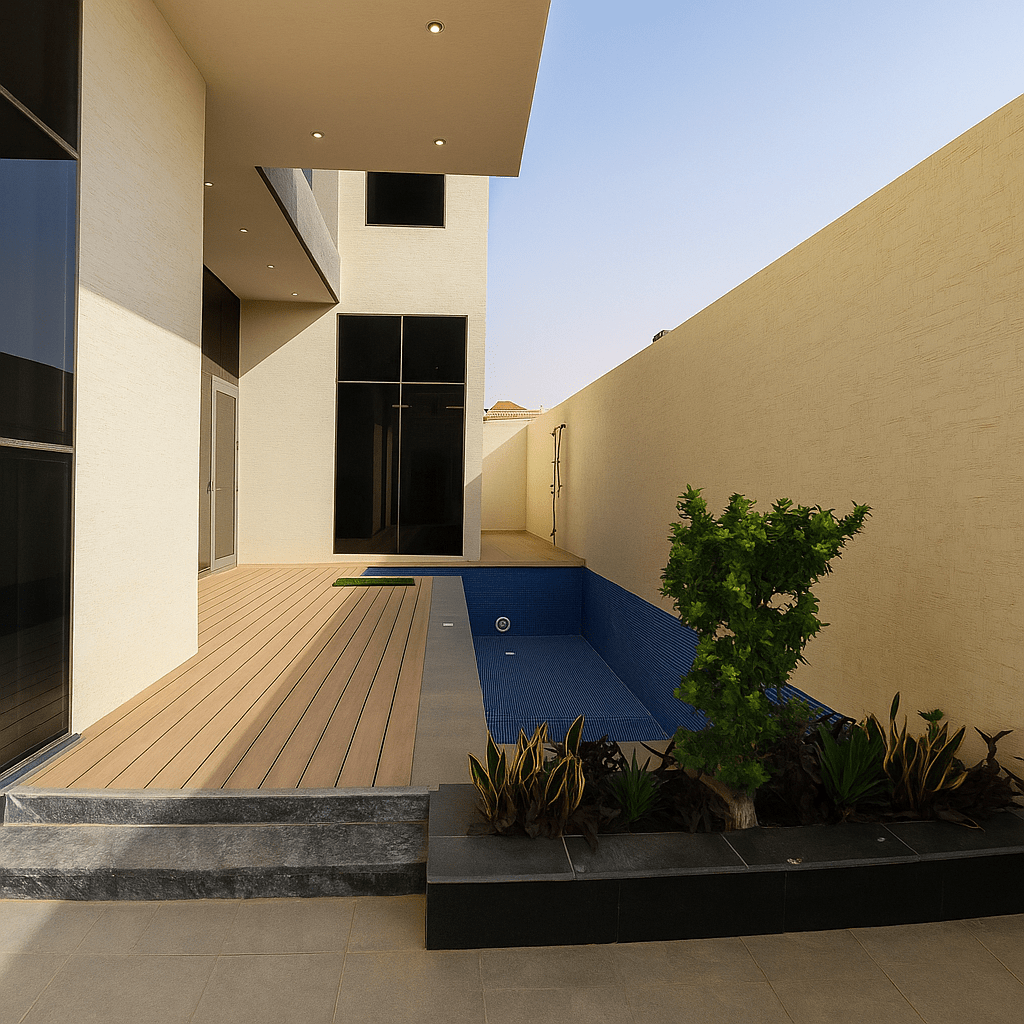 فيلا بتصميم حديث مع مسبح داخلي - منصة عقار