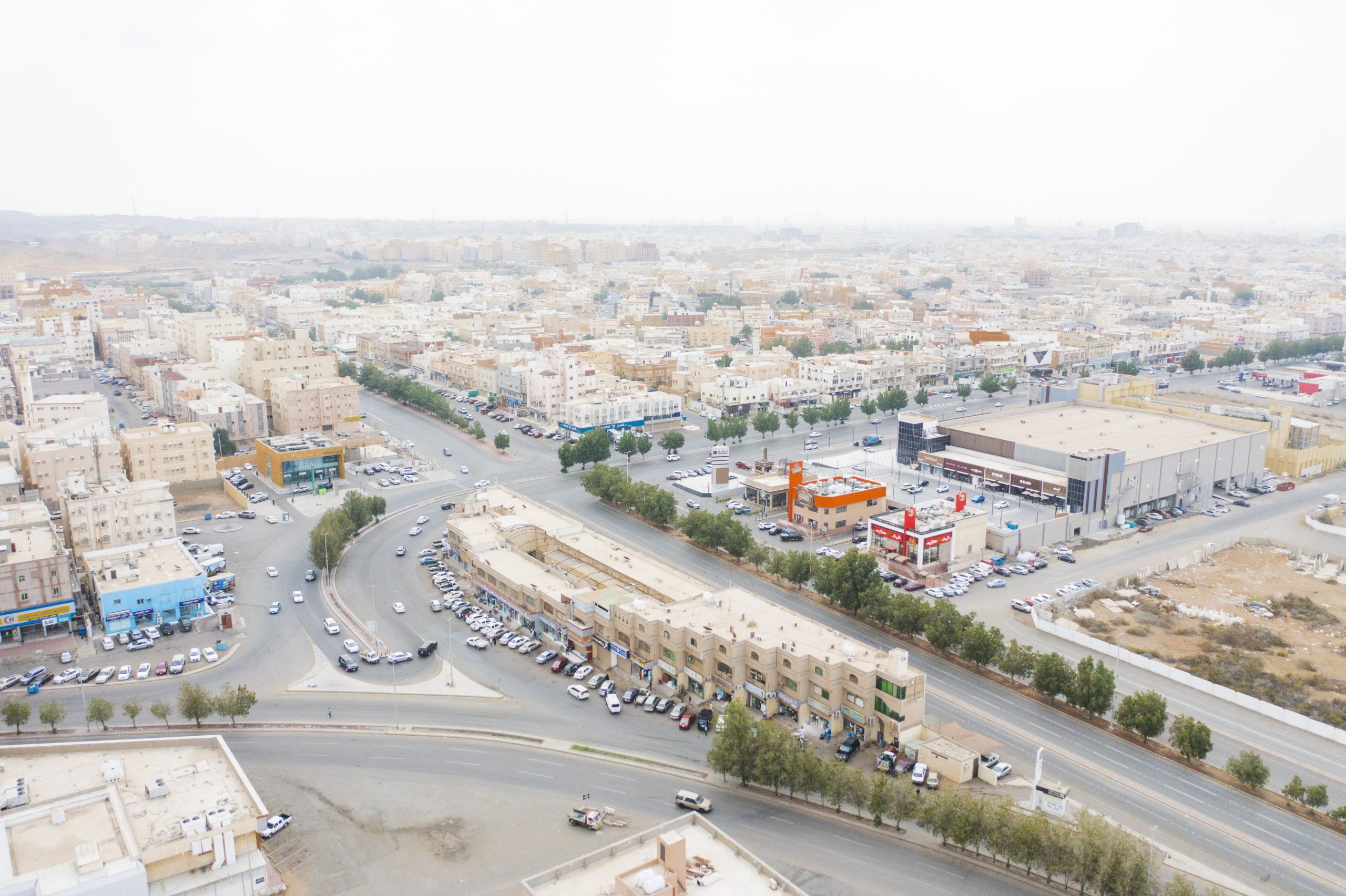 صورة جوية لحي السامر في مدينة جده